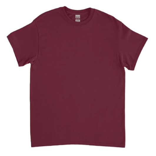 Maroon Gildan Heavy Cotton Tees Maroon